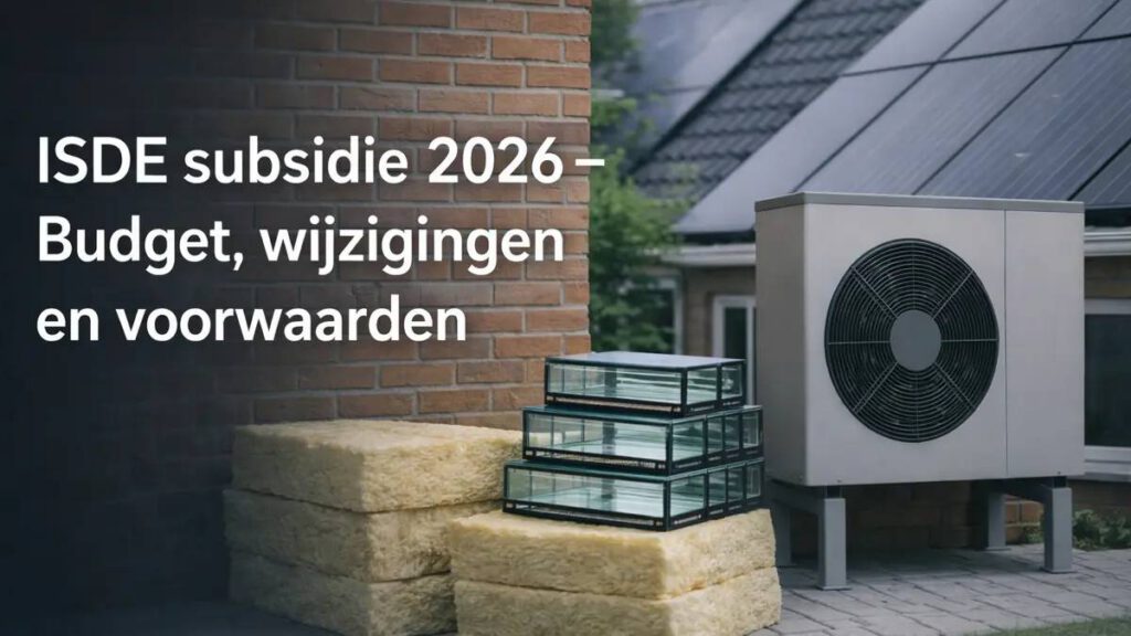 ISDE Subsidie 2026